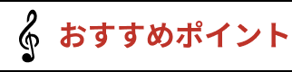 おすすめポイント